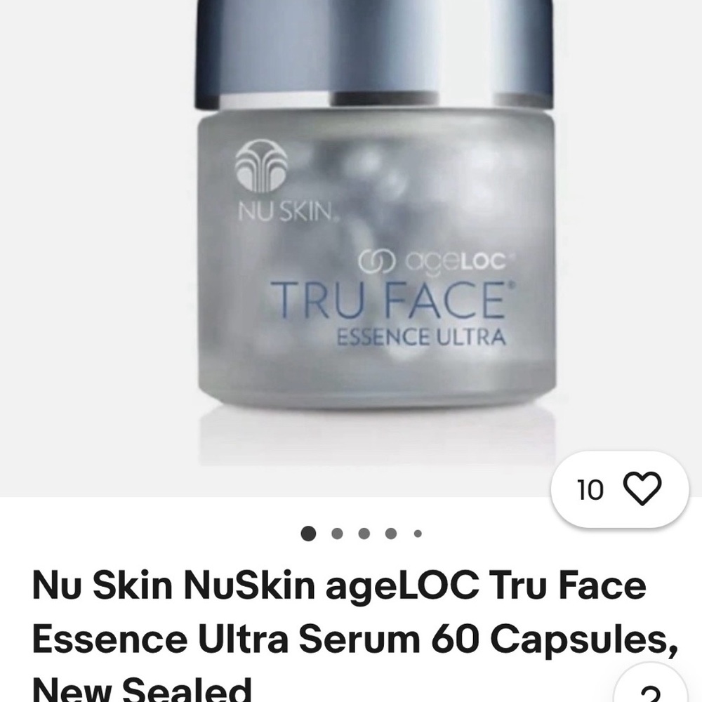 Nu Skin ageLOC Tru Face Capsule Serum - White & Silver